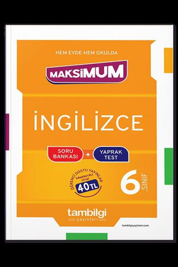 6. Sınıf İngilizce Soru Bankası + Yaprak Test