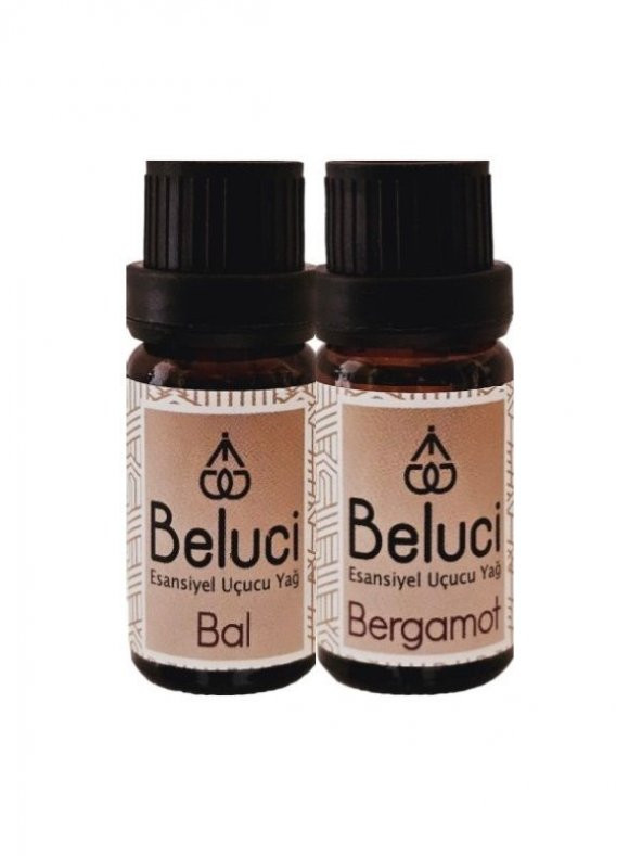 Bal + Bergamot (Oda Kokusu Aroma Terapi Buhurdanlık/Difüzör Yağı) Set 2 Adet x 10 ml