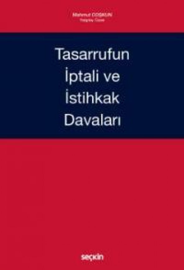 Tasarrufun İptali ve İstihkak Davaları