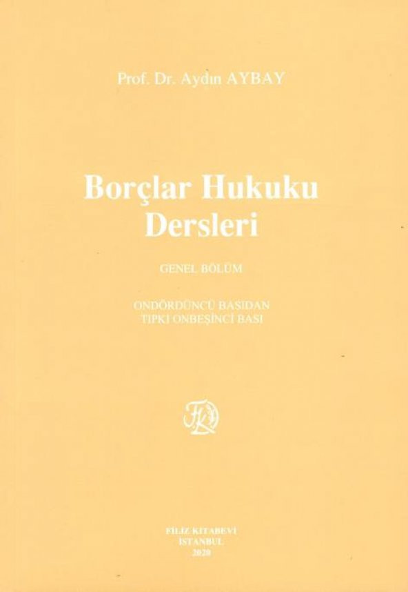 Borçlar Hukuku Dersleri