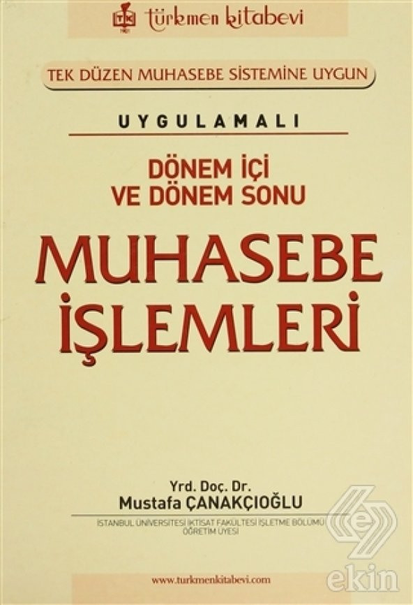 Uygulamalı Dönem İçi ve Dönem Sonu Muhasebe İşleml ürün görseli