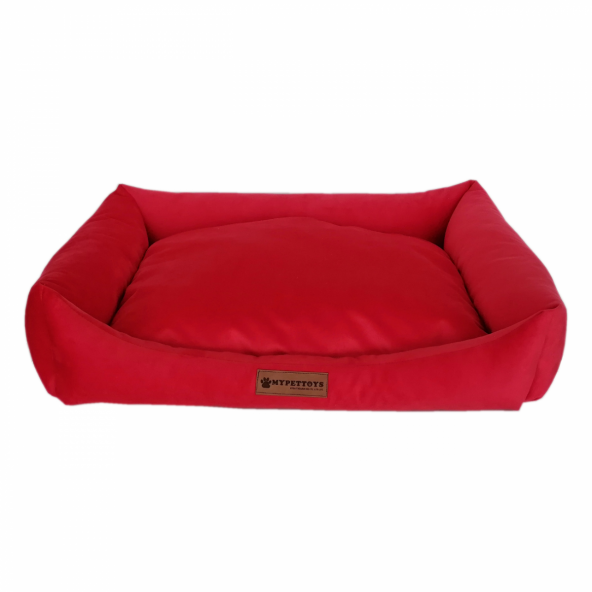 Yumuşak Köpek Yatağı Tay Tüyü X Large Kırmızı 80*100 cm