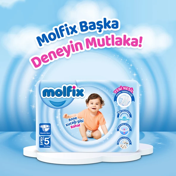Molfix Bebek Bezi 5+ Beden Junior Plus Aylık Fırsat Paketi 112 Adet - 9