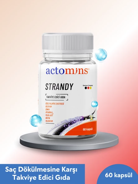 ACTOMINS STRANDY (Saç Dökülmesine Karşı Takviye Edici Gıda)