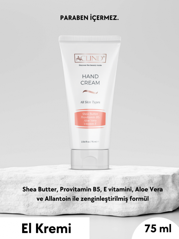 ACLIND HAND CREAM 75 ml  El Kremi  Güzellik Serisi