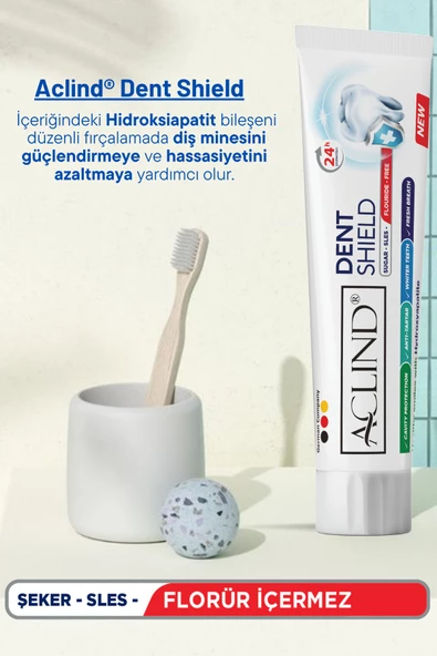 Aclind Aile Ağız Bakım Paketi - Büyük (DENT SHIELD 100 ml + Dent Kids 75 ml + MOUTHWASH 500 ml + Kids Moutwash 50 ml )