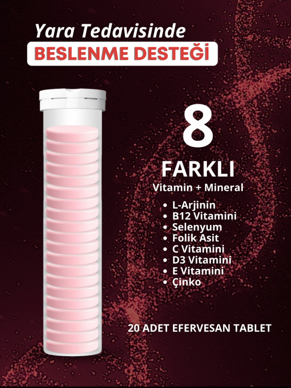 ACTOMINS WOUN-VIT  Yara Bakımında Takviye Edici Gıda  TÜRKİYEDE İLK VE TEK - 3