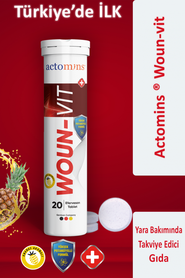 ACTOMINS WOUN-VIT  Yara Bakımında Takviye Edici Gıda  TÜRKİYEDE İLK VE TEK - 4