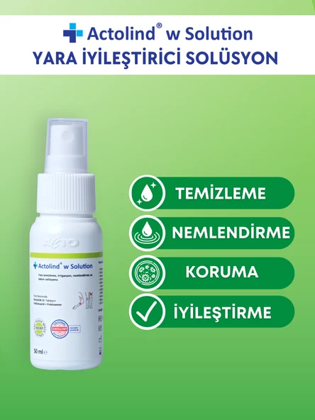 ACTOLIND® W SOLUTION 50 ML 3'lü | Yara İyileştirme Solüsyonu - 2