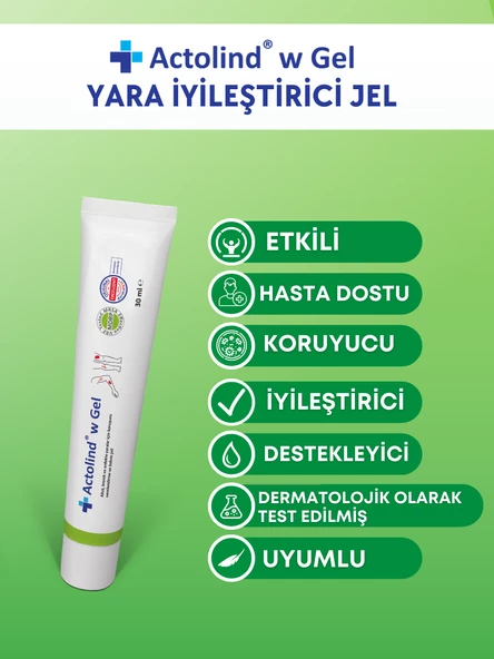 ACTOLIND® W GEL 30 ML 2'li | Yara İyileştirme Jeli - 2