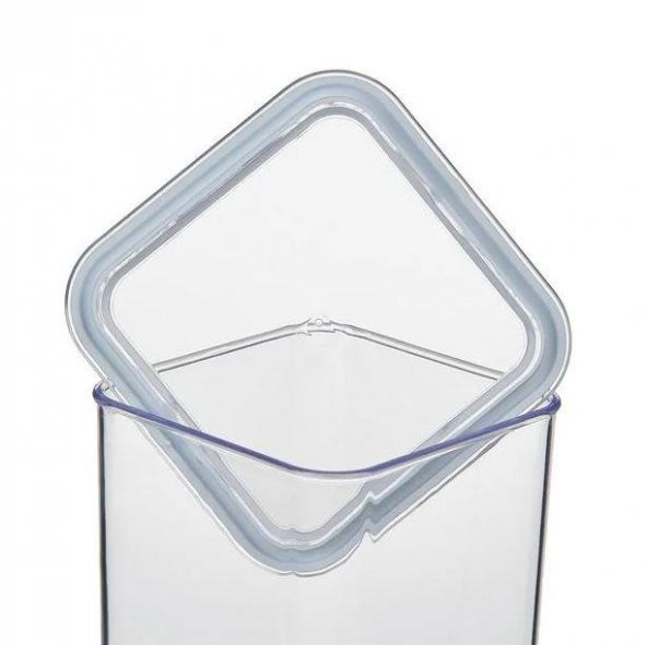 Gondol System Saklama Kabı Akrilik, Vakumlu Beyaz Kapaklı 1500 Ml - 2