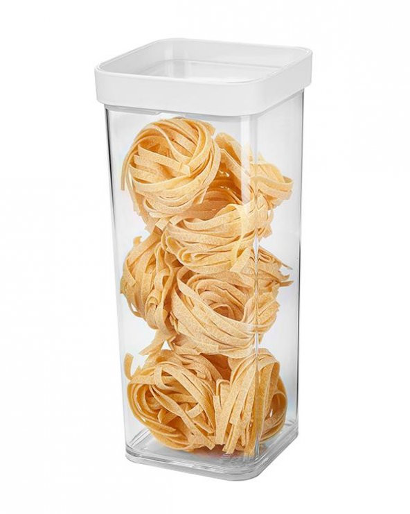 Gondol System Saklama Kabı Akrilik, Vakumlu Beyaz Kapaklı 1500 Ml - 3