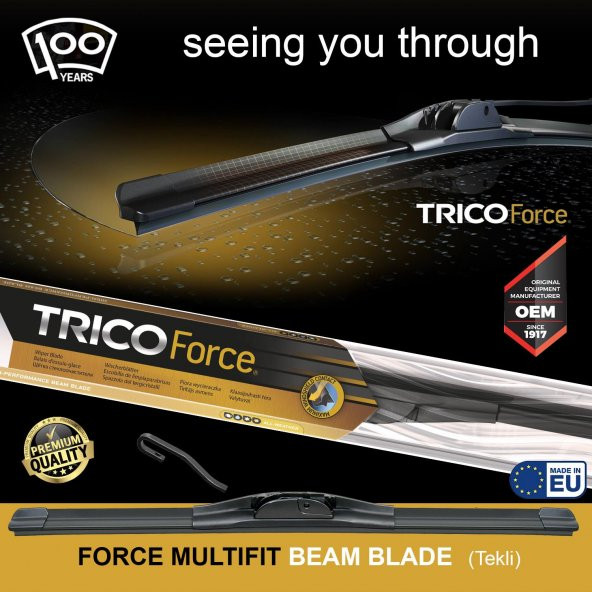 Trico FORCE MULTIFIT Tek Silecek 750mm TF750L - Resim 2