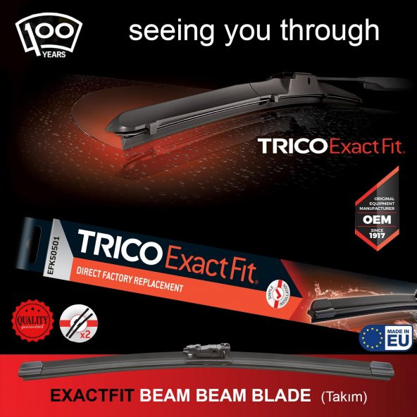 Trico EXACTFIT Takim Silecek Seti 530/480mm EFK53481L - Resim 2