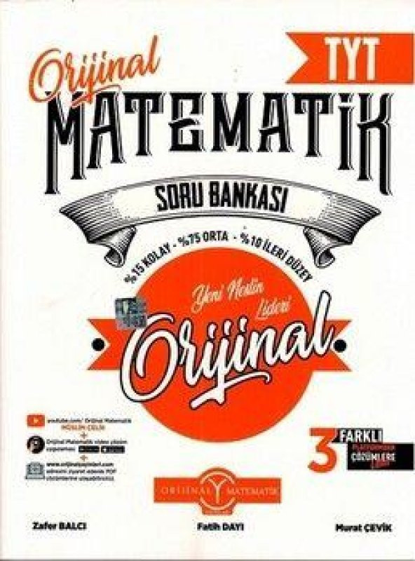 Orijinal Yayınları TYT Orijinal Matematik Soru Ban