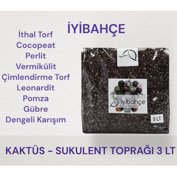İYİBAHÇE KAKTÜS-SUKULENT TOPRAĞI 3 LT - 1