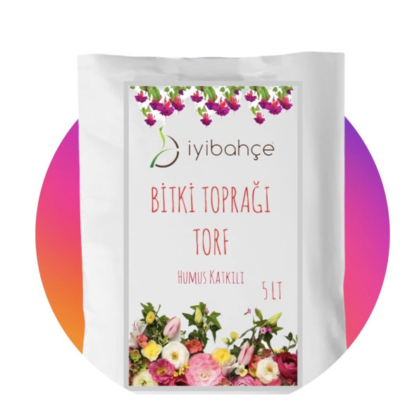 İYİBAHÇE Bitki Toprağı Torf (Humus Katkılı) 5 LT