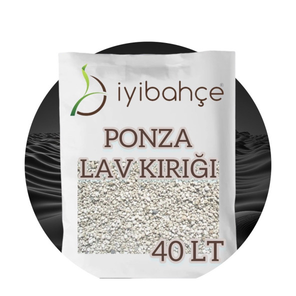 İYİBAHÇE Pomza Volkanik Tüf 40 LT Açık Renk 5-15 mm Boy ürün görseli