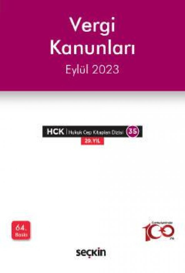 Vergi Kanunları - Eylül 2023 ürün görseli 1