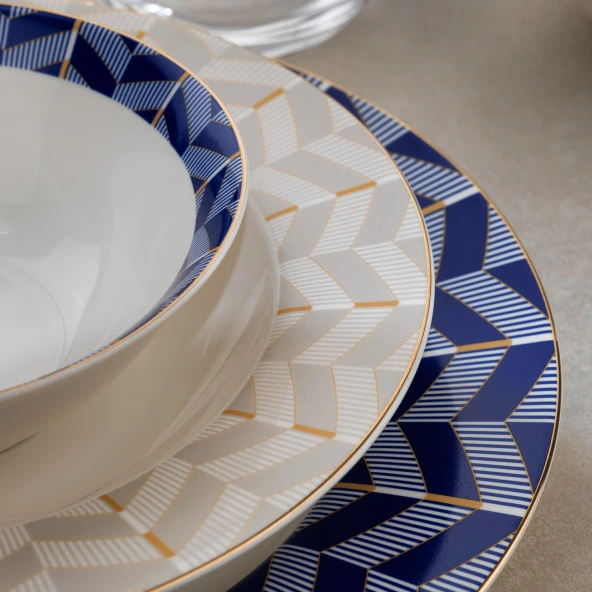 Schafer Fiesta Yemek Takımı 24 Parça-Lacivert - 3