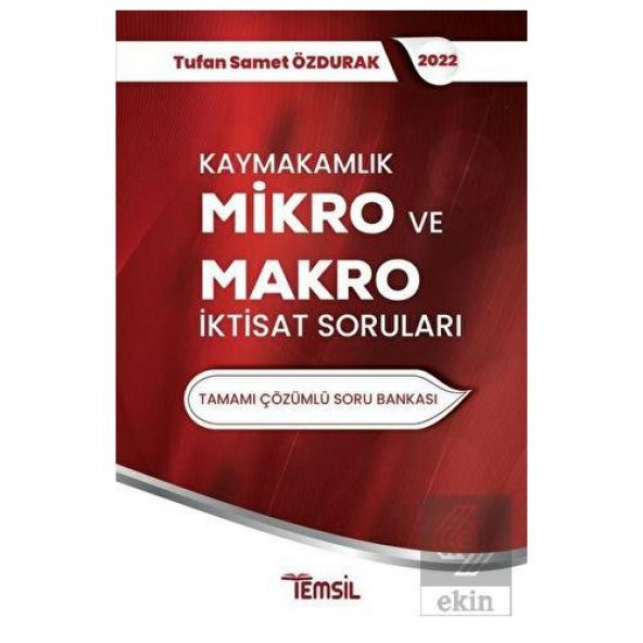 Kaymakamlık Mikro İktisat ve Makro İktisat Sorular