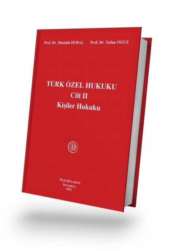 Türk Özel Hukuku Cilt II Kişiler Hukuku