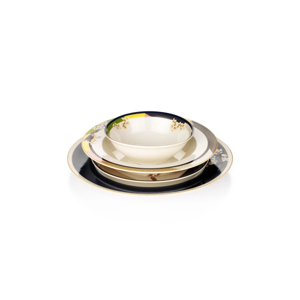 Schafer Fiesta Yemek Takımı 24 Parça-Kuşlu - 6