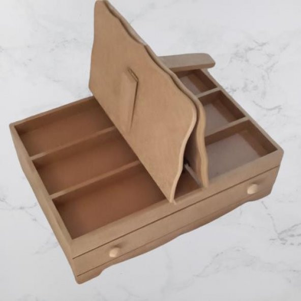 Hobi Adn 90246 Dekoratif Rahle Ahşap MDF HAM  CNC Kesim El Yapım - 3