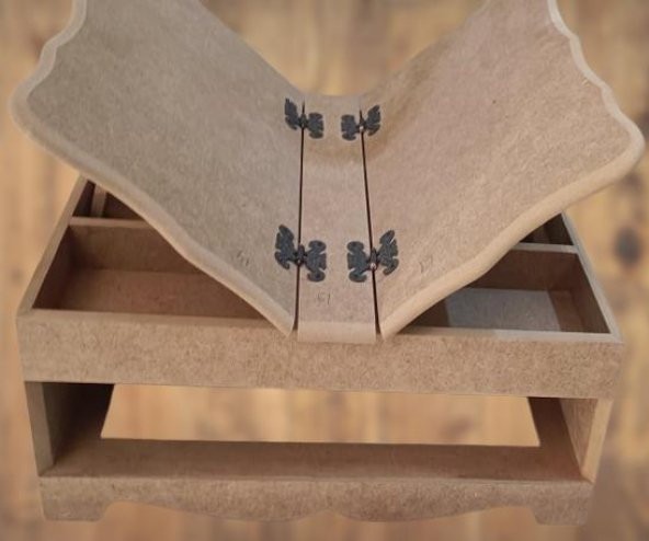 Hobi Adn 90246 Dekoratif Rahle Ahşap MDF HAM  CNC Kesim El Yapım - 9