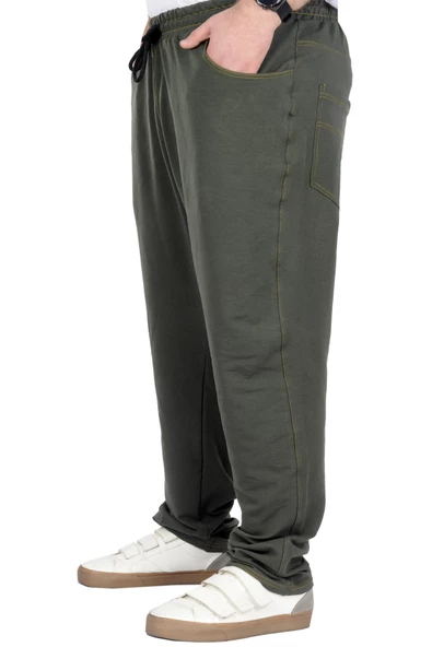 Mode XL Büyük Beden Esofman Altı Mevsimlik 22005 Haki - Resim 3