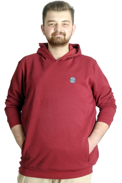 Mode XL Erkek Sweat Kapşon Kuplu 21500 Bordo ürün görseli 1