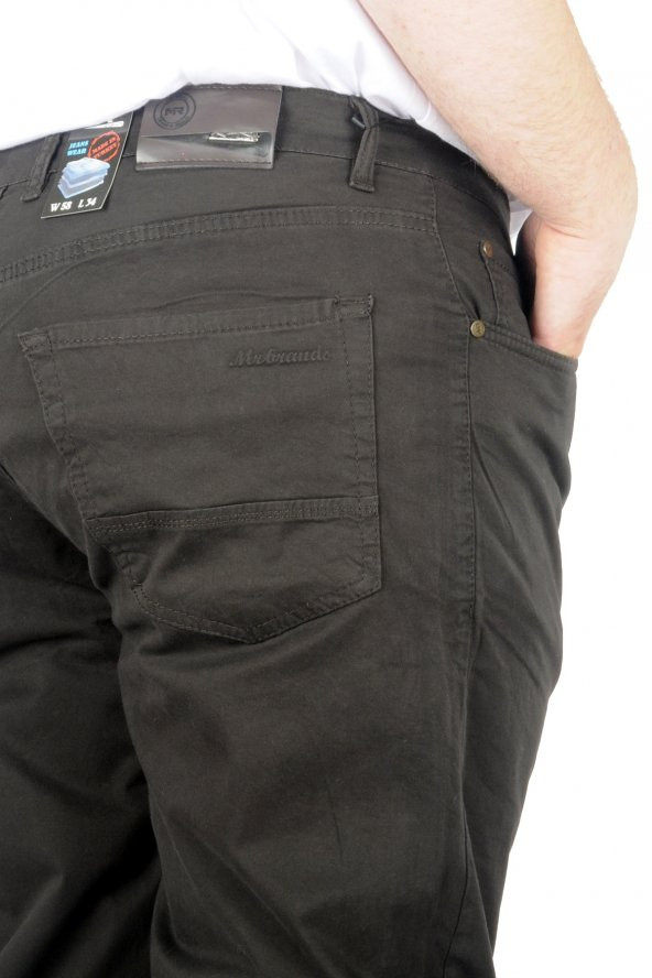 Mode XL Büyük Beden Erkek Keten Pantolon MR1002 21903 Antrasit - 3