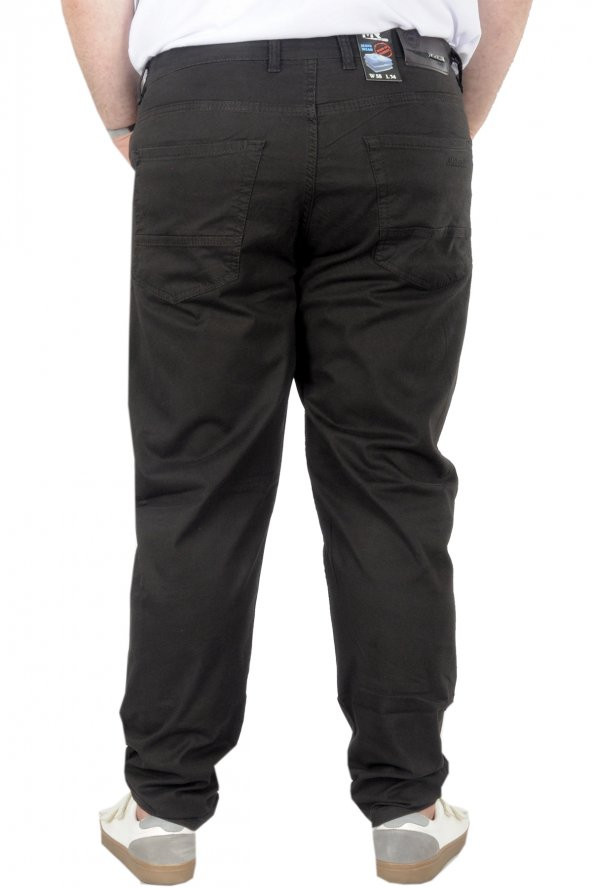 Mode XL Büyük Beden Erkek Keten Pantolon MR1002 21903 Antrasit - 4