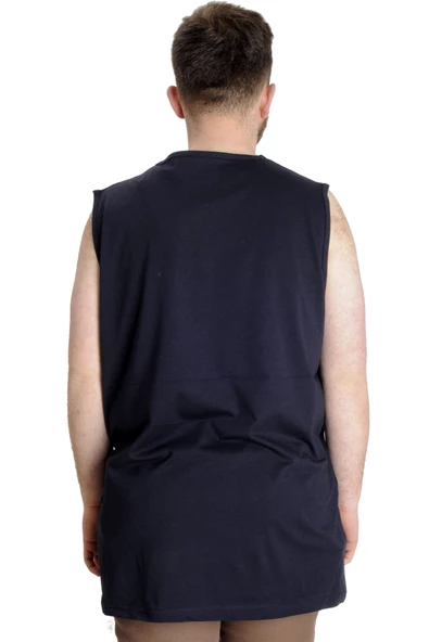 Mode XL Büyük Beden Erkek Atlet LONG LIVE SURF 23010 Lacivert - 4