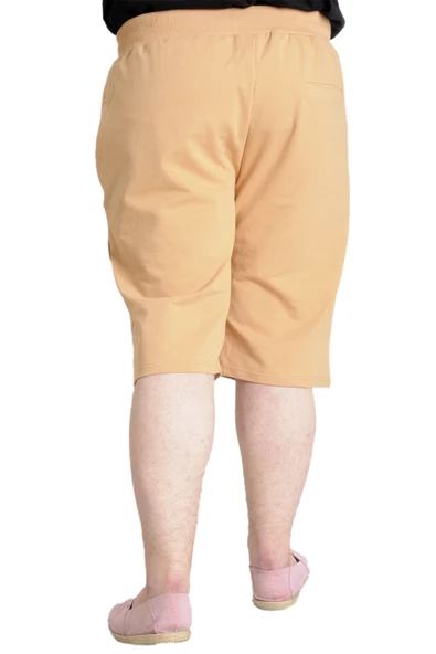 Mode XL Büyük Beden Erkek Kapri ALIVE 23509 Bej - Resim 4