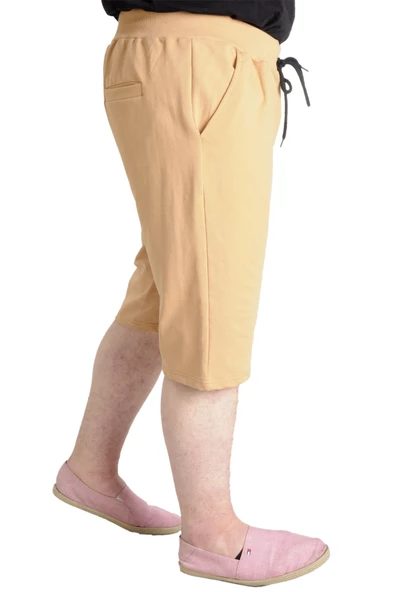 Mode XL Büyük Beden Erkek Kapri ALIVE 23509 Bej - Resim 3