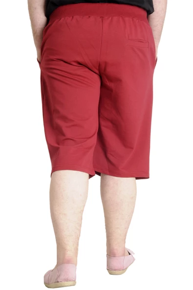 Mode XL Büyük Beden Erkek Kapri MD CLUB 23508 Bordo - Resim 4