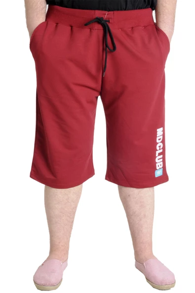 Mode XL Büyük Beden Erkek Kapri MD CLUB 23508 Bordo ürün görseli 1