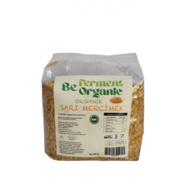 Beferment Organic Sarı Mercimek 800 g