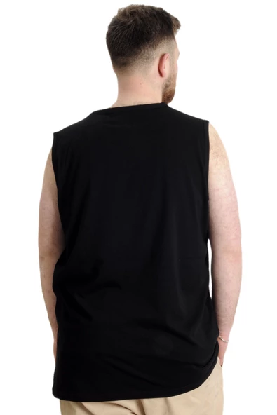 Mode XL Büyük Beden Erkek Atlet PROJECT 23004 Siyah - 4