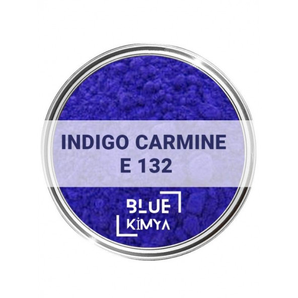 Indigo Carmine E132 Indigo Karmin Koyu Mavi Toz Gıda Boyası 10 Gr