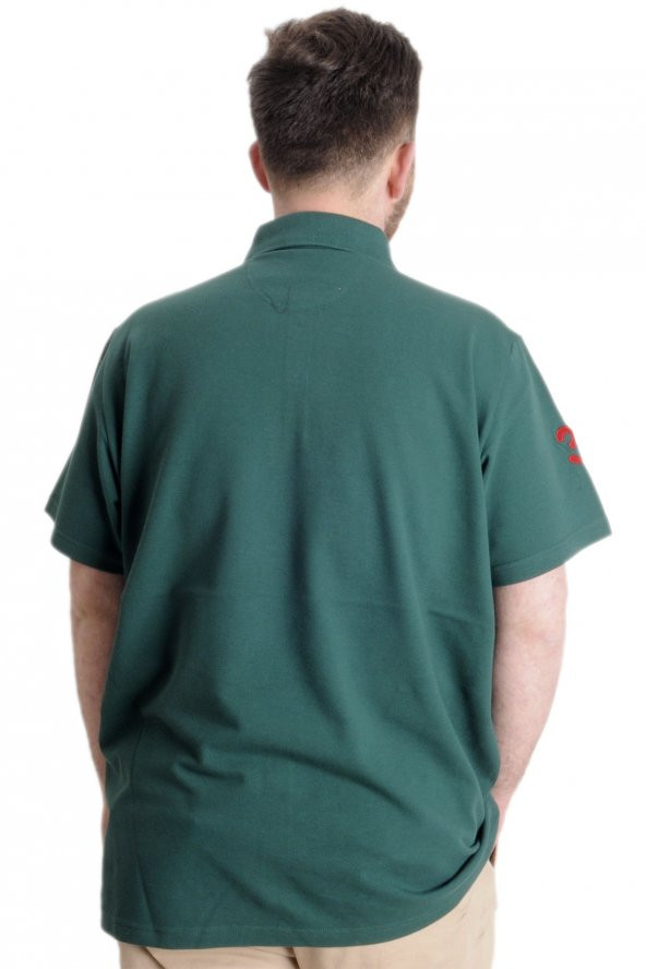 Mode XL Büyük Beden Erkek T-shirt Polo CAPTIAN 23338 Nefti - 4