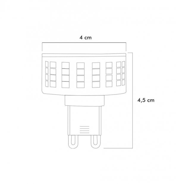 Heka Smd Led Ampul G9 9W 3000K ERD-270 - 2