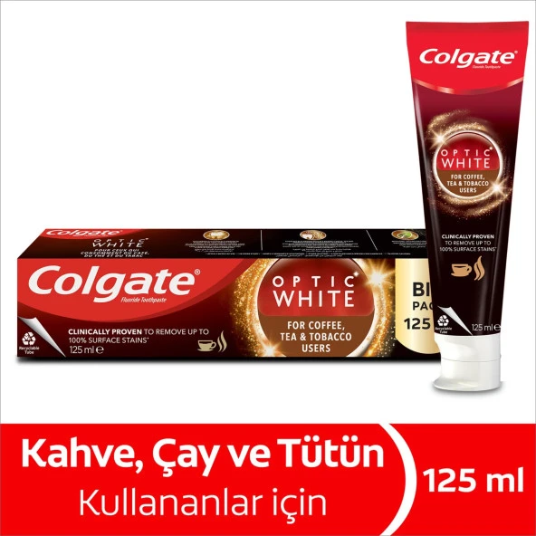 Colgate Optic White Kahve & Çay & Tütün Diş Macunu 125 ml