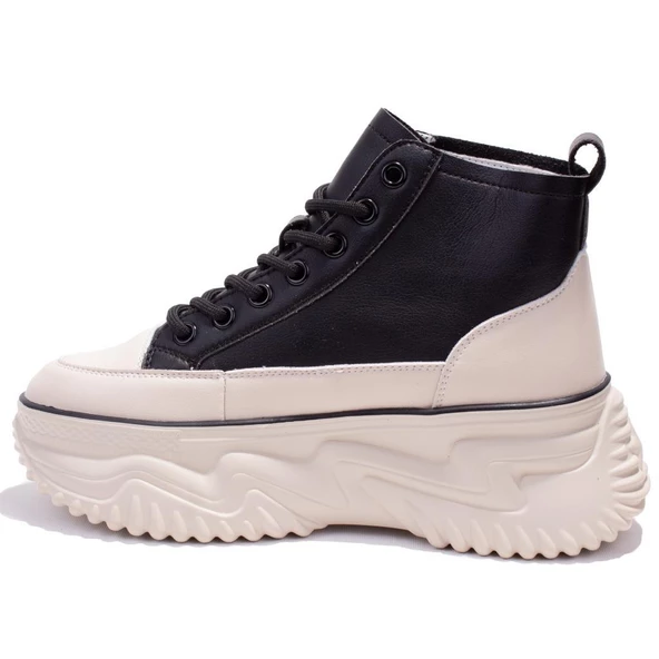 Gamelu 23KZ Gınza Siyah Ortopedik Günlük Kadın Spor Ayakkabı - 3