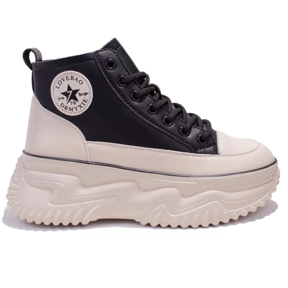 Gamelu 23KZ Gınza Siyah Ortopedik Günlük Kadın Spor Ayakkabı - 2