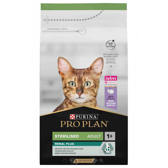 Proplan Sterilised (Kısırlaştırılmış) Yetişkin Hindi Renal Plus 1,5 Kg