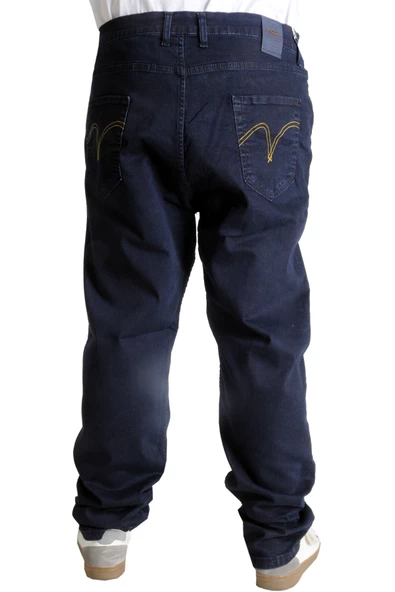 Mode XL Erkek Kot Pantolon Klasik Hunter Blue 22935 Koyu Mavi - 3