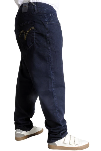 Mode XL Erkek Kot Pantolon Klasik Hunter Blue 22935 Koyu Mavi - 2