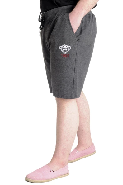 Mode XL Büyük Beden Erkek Şort 1991 23410 Antramelanj - Resim 2